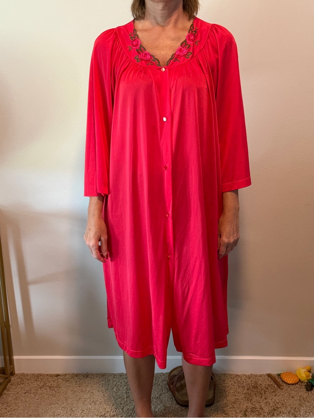 Vintage Shadowline Size L Nightgown
